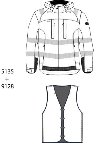 Lángálló dzseki + bélés 9128