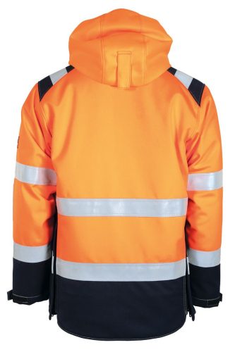 Lángálló kapucnis télikabát