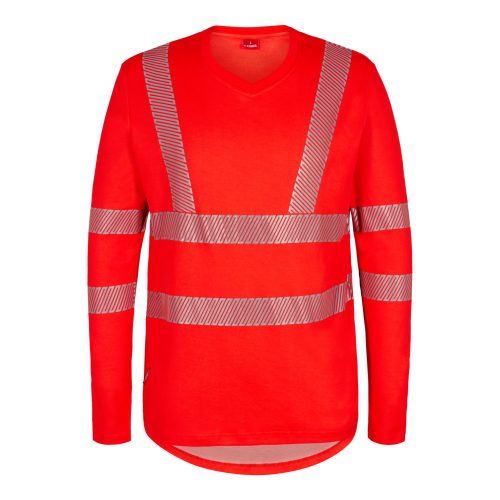 EN ISO 20471 V-nyakú hosszú ujjú póló